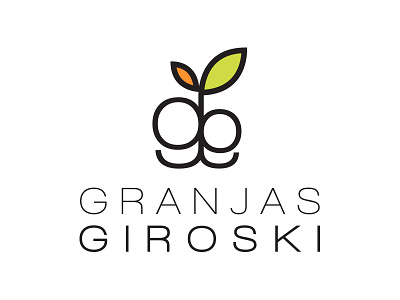 Granjas Giroski brand business farm farming food geometric granja logo logotype orchard organic tree