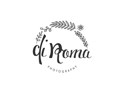 Di Roma baby brand branding flowers girl invitation logo model newborn photo photography wedding