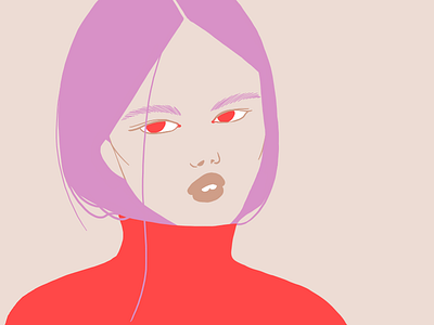 Turtleneck digital illustration illustration turtleneck woman