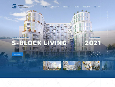 Sinani website development branding construction design development logo ui ux website