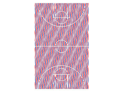 Bridget Riley BBall Court basketball bridget riley graphic design poster design