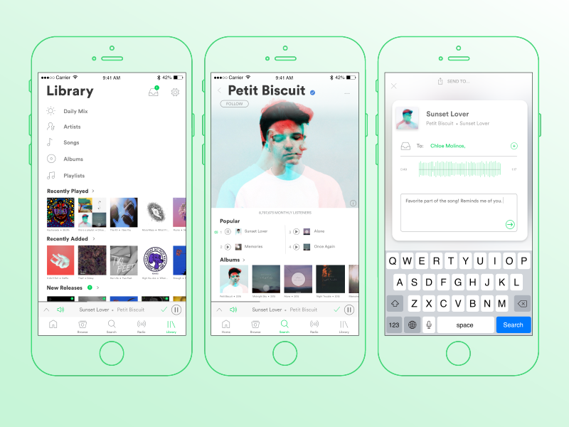 Spotify Redesign by Stephen Lynn on Dribbble