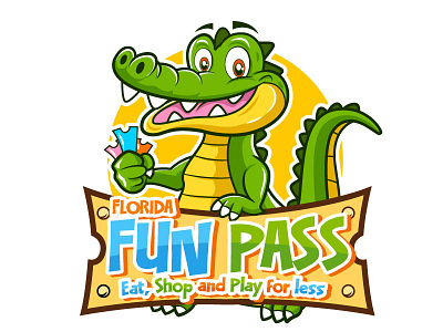 Florida fun pass fun funny illustration logo logotype pet design playful