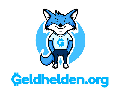 Geldhelden concept art funny illustration logo logotype minimal pet