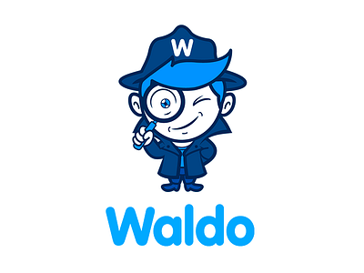Waldo fun funny illustration logo logotype pet design playful