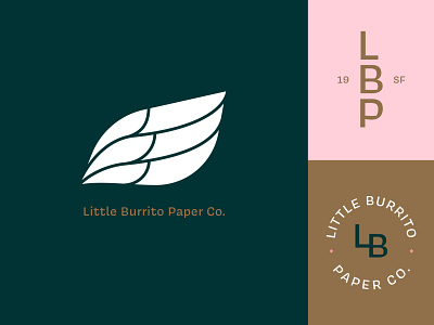 Little Burrito Paper Co. branding branding and identity logo logo design
