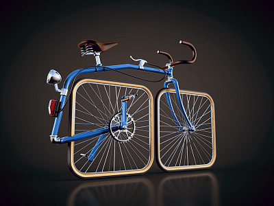Recycle 3d bicycle c4d recycle