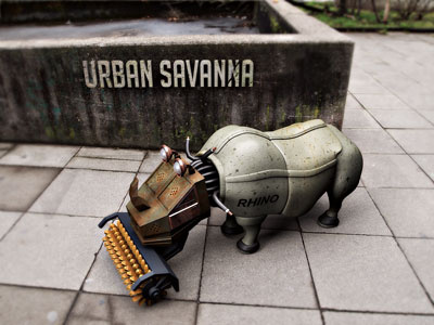 Urban Savanna 3d rhino savanna