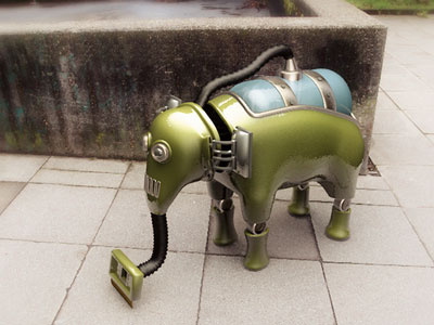 Elephant 3d c4d elephant render urban