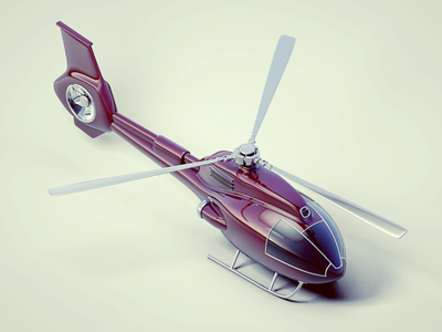 Helicopter 3d helicopter isometric