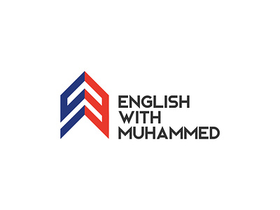 English with Muhammed academic learning platform logo logo design