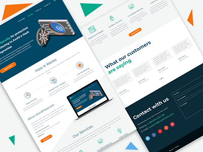 Wordpresslock contact us design landing page services typography ui uiux ux website website design wordpress