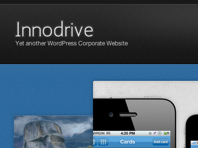 Innodrive WordPress black blue wordpress