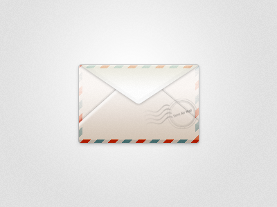 Envelope blue envelope gradient red texture