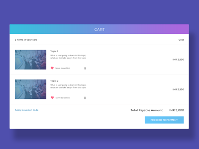 Cart app card cart design flat material design minimal ui ux web website