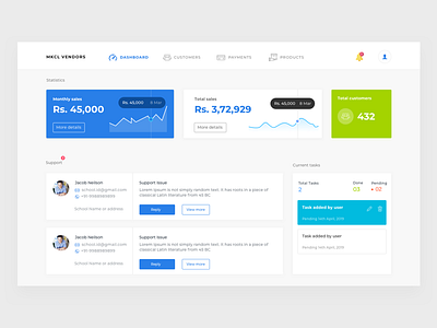 Vendor app app app design blue concept cyan dashboard design graphs green sales sales app stats typograpghy ui vendor web website
