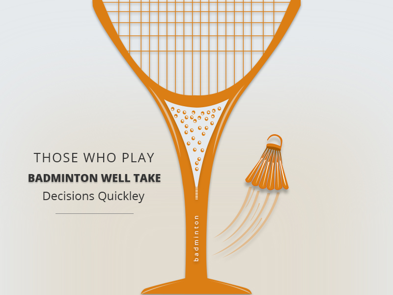 creative writing on badminton