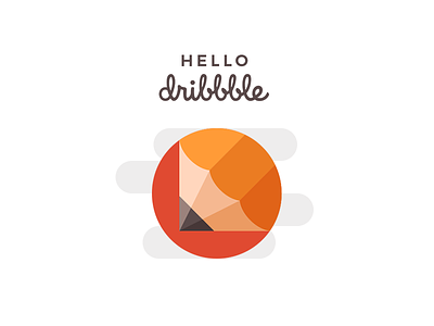 Hello dribbble! cochin creative creativedreams design design agency dribbble first shot india kerala logo pencil ui ux design uidesign welcome