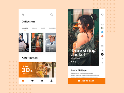 Fashion App UI