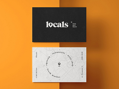Locals branding business card identity logo