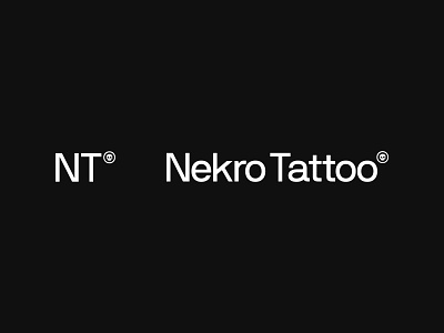 Nekro Tattoo logo branding dark identitydesign logo nekro skull tattoo