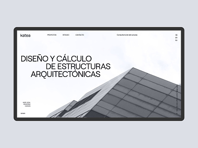 Web Katea - Home arquitecture consulting grid layout home minimal web web design website