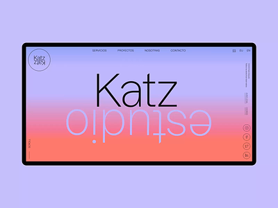 Katz website animation minimal one page portfolio scroll animations smooth scroll sunrise web web animation web design