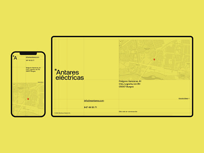Coming soon - Antares aeonik comingsoon electricity grid international style layout maintenance minimal suisse ui web web design website yellow