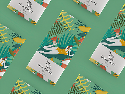 Mint chocolate illustration packaging