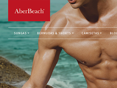 E-commerce AberBeacha e commerce menu site web