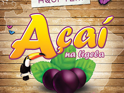 Exotic Fruits Cartaz logo poster print