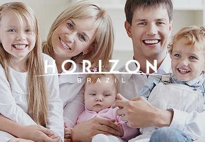 Horizon Brazil branding horizon layout site