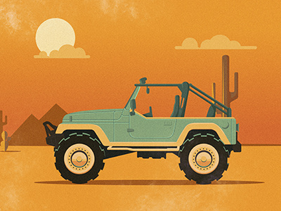 Jeep flat illustration illustrator jeep vector