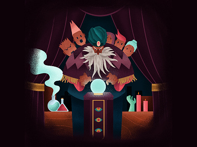 Fortune Teller character colors desert fortuneteller illustration illustrator vector wizard