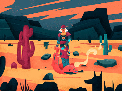 Lost Again cactus character colors desert design forest illustration illustrator lost plants vector