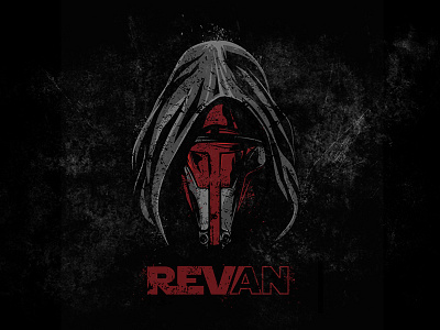 Revan illustration starwars t shirt design