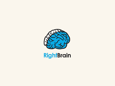 Right Brain logo design