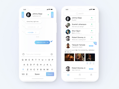 Chat chat ios ue ui ux