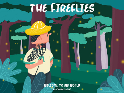 The Fireflies drawing illustration