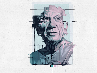 Pablo Picasso Vector Portrait