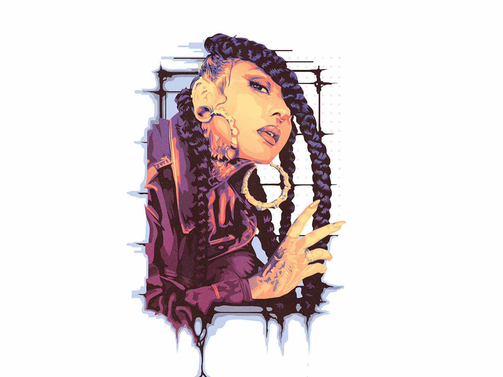 Tatiana Shmayluk | Vector Portrait by Zac Counts on Dribbble