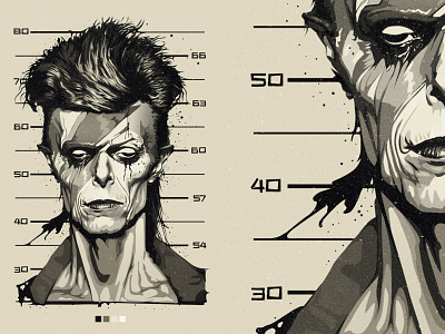 David Bowie | Ziggy Stardust Illustration adobe illustrator david bowie graphic design midjourney vector vector portrait ziggy stardust