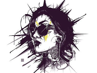 Kehlani Vector Portrait album cover drip dripping girl melting kehlani liquid vector melting portrait vector portrait