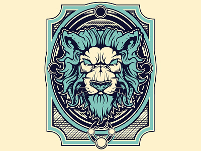 Lion Vector Illustration adobe illustrator lion lion head lion logo lion vector mouse vector vector vector illustration