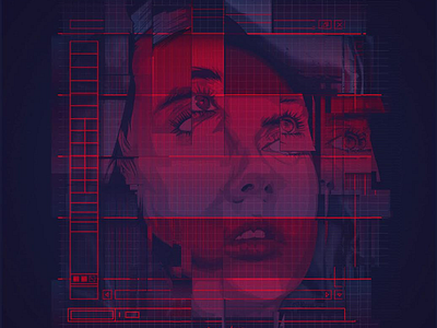 Cyberpunk Vector Portrait