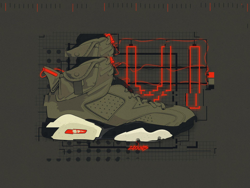 cartoon jordan 6