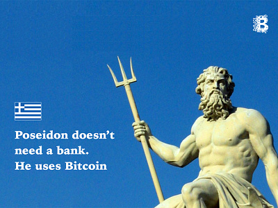 Bitcoin campaign for Greece advertising artdirection bank bitcoin blockchain