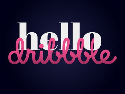 Hello Dribbble