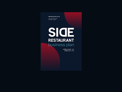 Side Restaurant - Business Plan Cover book cover brochure cover business plan business plan cover circles cover cover iusve relation cover