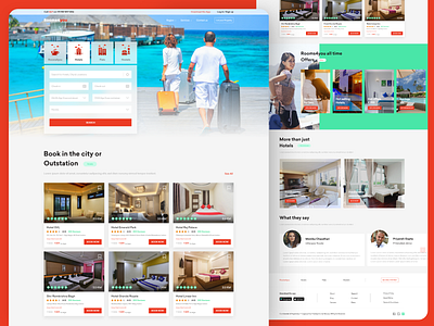 Hotel, Hostel, Flat Booking Concept adobe xd clean concept creativity design dribbble flats hotel booking illustration inspiration interface landing page rooms ui ui ux web webdesign